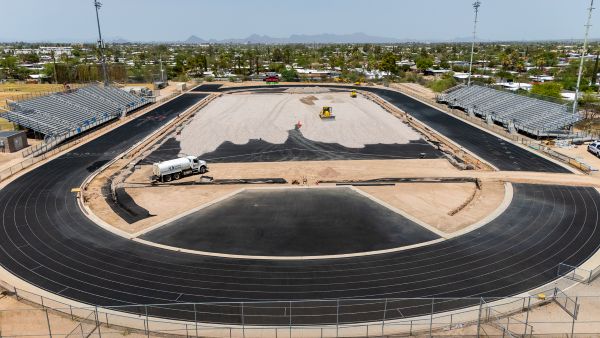Sahuaro turf wide view